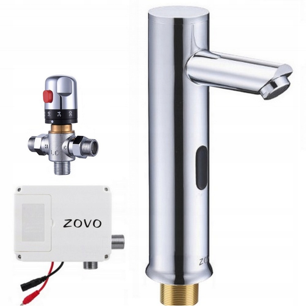 ZOVO SENSOR stojanková umývadlová batéria, chróm